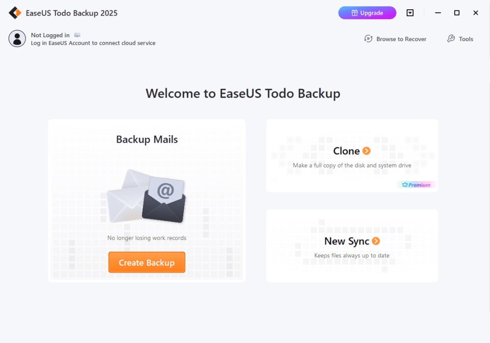 EaseUS Todo Backup screenshot