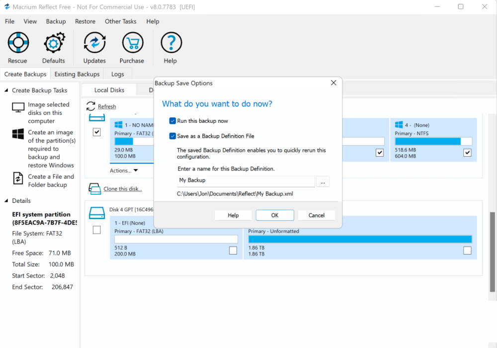 Macrium Reflect X Home screenshot