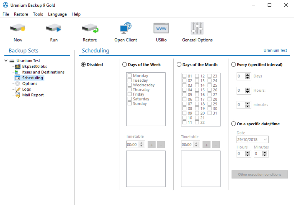 Uranium Backup screenshot